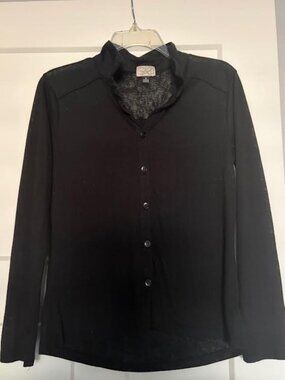Eyelash Couture Black Blouse  Size S